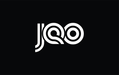 JEO Creative Unique Modern Letter Logo Design. Stylized logo featuring a unique letter design, presenting abstract minimalist aesthetics and modern appeal.