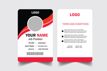 Corporate Id card design with Modern Identity Card Template.