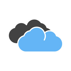 Clouds icon vector image. Suitable for mobile apps, web apps and print media.
