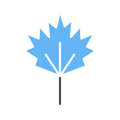 Leaf icon vector image. Suitable for mobile apps, web apps and print media.