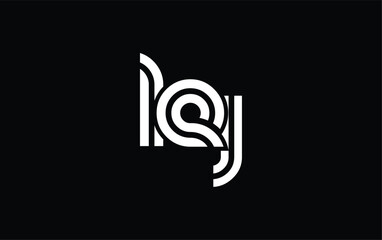 LEJ Creative Unique Modern Letter Logo Design. Stylized logo featuring a unique letter design, presenting abstract minimalist aesthetics and modern appeal.