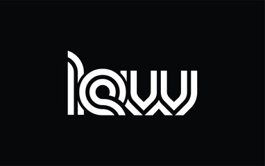 LEW Creative Unique Modern Letter Logo Design. Stylized logo featuring a unique letter design, presenting abstract minimalist aesthetics and modern appeal. © Mahamud
