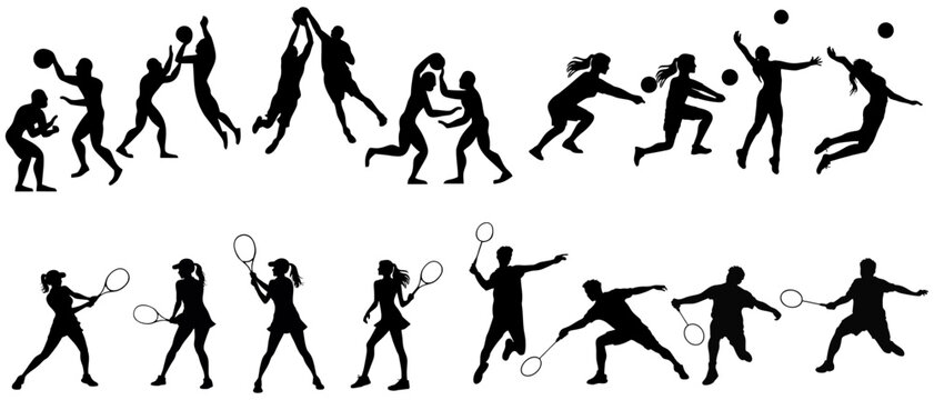 silhouette of sport's - illustration of atlet