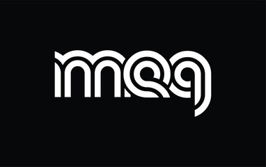 MEQ Creative Unique Modern Letter Logo Design. Stylized logo featuring a unique letter design, presenting abstract minimalist aesthetics and modern appeal.
