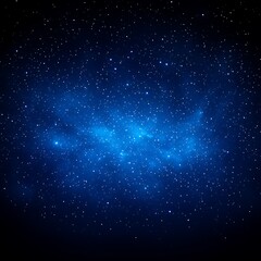 Fototapeta premium Breathtaking blue nebula filled with twinkling stars capturing the essence of cosmic beauty