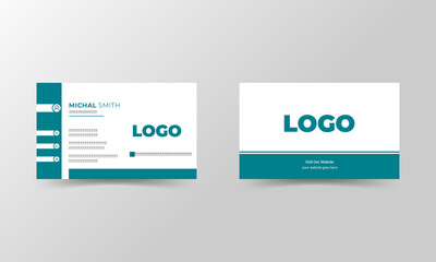 Corporate creative business card template design, vector template design and business card template design. Business marketing template, digital marketing agency business card.