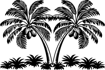 palm tree silhouettes