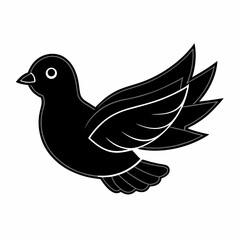 dove-silhouette-vector-and-black-and-white-drawing 