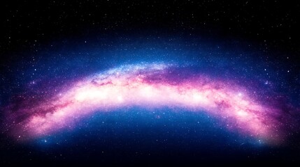 Obraz premium Enchanting galaxy with sparkling stars set against a mesmerizing blue sky in cosmic beauty