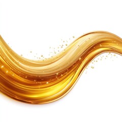 Golden liquid waves, smooth texture