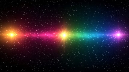 Obraz premium A colorful galaxy filled with shimmering stars and cosmic wonders creating a celestial masterpiece