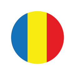 Fototapeta premium romanian flag button