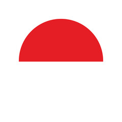 indonesia flag button © Sukmadi