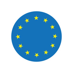 european union flag button