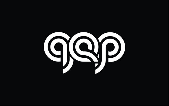 QEP Creative Unique Modern Letter Logo Design. Stylized logo featuring a unique letter design, presenting abstract minimalist aesthetics and modern appeal.