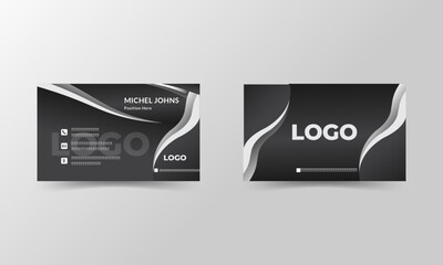 Modern business card design. Corporate creative business card template design, vector template design and business card template design. Business marketing template, digital marketing agency.