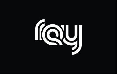 REY Creative Unique Modern Letter Logo Design. Stylized logo featuring a unique letter design, presenting abstract minimalist aesthetics and modern appeal.
