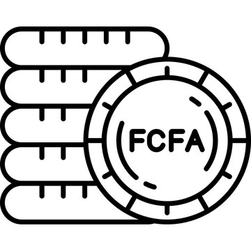 Central African CFA Franc Icon