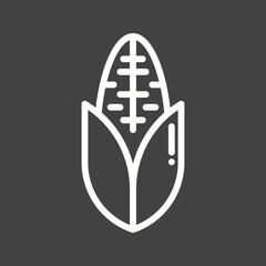 Corn icon vector image. Suitable for mobile apps, web apps and print media.