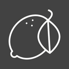 Lemon icon vector image. Suitable for mobile apps, web apps and print media.