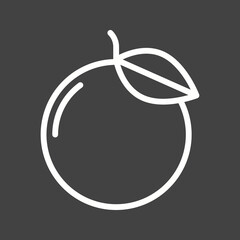 Mandarin icon vector image. Suitable for mobile apps, web apps and print media.