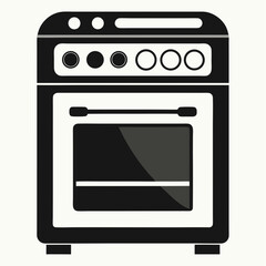 gas stove isolated on white