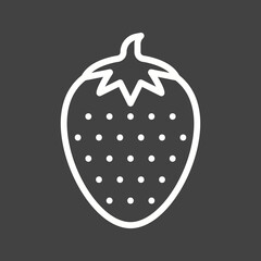 Strawberry icon vector image. Suitable for mobile apps, web apps and print media.