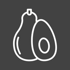 Avocado icon vector image. Suitable for mobile apps, web apps and print media.
