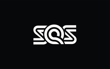 SES Creative Unique Modern Letter Logo Design. Stylized logo featuring a unique letter design, presenting abstract minimalist aesthetics and modern appeal.