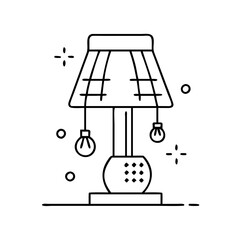 lamp icon, lamp vector illustration-simple illustration of lamp, perfect for lamp logos and icons