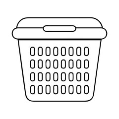 laundry basket icon, laundry basket vector illustration-simple illustration of laundry basket, perfect for laundry basket logos and icons