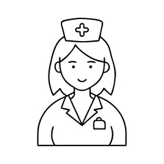nurse icon, nurse vector illustration-simple illustration of nurse, perfect for nurse logos and icons