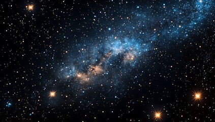 Obraz premium Cosmic Nebula Celestial Dance of Stars Gas.