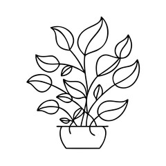 plant icon, plant vector illustration-simple illustration of plant, perfect for plant logos and icons