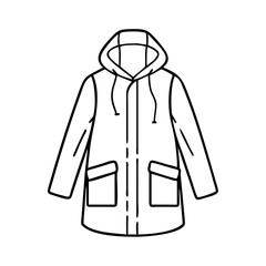raincoat icon, raincoat vector illustration-simple illustration of raincoat, perfect for raincoat logos and icons