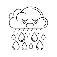 rain drop icon, rain drop vector illustration-simple illustration of rain drop, perfect for rain drop logos and icons