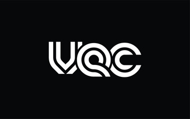 VEC Creative Unique Modern Letter Logo Design. Stylized logo featuring a unique letter design, presenting abstract minimalist aesthetics and modern appeal.