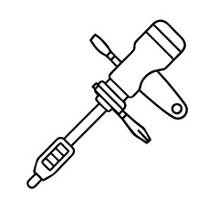 screwdriver icon, screwdriver vector illustration-simple illustration of screwdriver, perfect for screwdriver logos and icons