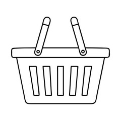 shopping basket icon, shopping basket vector illustration-simple illustration of shopping basket, perfect for shopping basket logos and icons