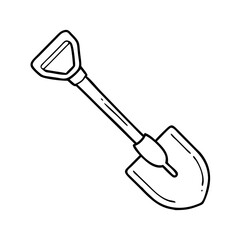 shovel icon, shovel vector illustration-simple illustration of shovel, perfect for shovel logos and icons