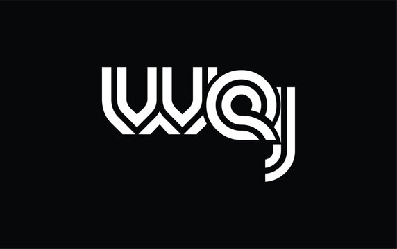 WEJ Creative Unique Modern Letter Logo Design. Stylized logo featuring a unique letter design, presenting abstract minimalist aesthetics and modern appeal.