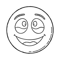 smile emoji icon, smile emoji vector illustration-simple illustration of smile emoji, perfect for smile emoji logos and icons