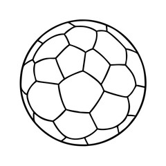 Obraz premium soccer ball icon, soccer ball vector illustration-simple illustration of soccer ball, perfect for soccer ball logos and icons