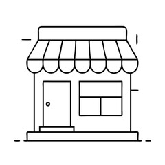 storefront icon, storefront vector illustration-simple illustration of storefront, perfect for storefront logos and icons