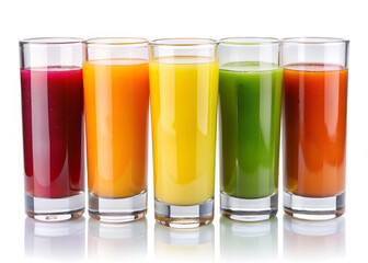 glass of juice and fruits