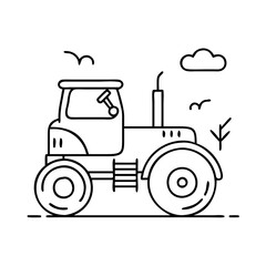 tractor icon, tractor vector illustration-simple illustration of tractor, perfect for tractor logos and icons