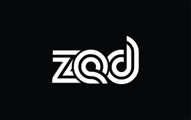 ZED Creative Unique Modern Letter Logo Design. Stylized logo featuring a unique letter design, presenting abstract minimalist aesthetics and modern appeal.