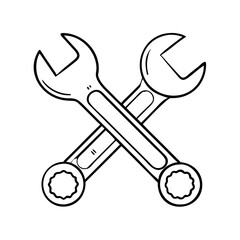 wrench icon, wrench vector illustration-simple illustration of wrench, perfect for wrench logos and icons