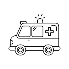 ambulance icon, ambulance vector illustration-simple illustration of ambulance, perfect for ambulance logos and icons
