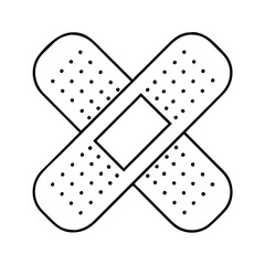 bandage icon, bandage vector illustration-simple illustration of bandage, perfect for bandage logos and icons